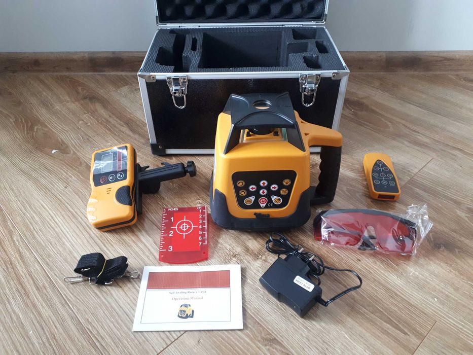 Niwelator laserowy obrotowy, zestaw -  Wrocław lub Bielany Wrocławski