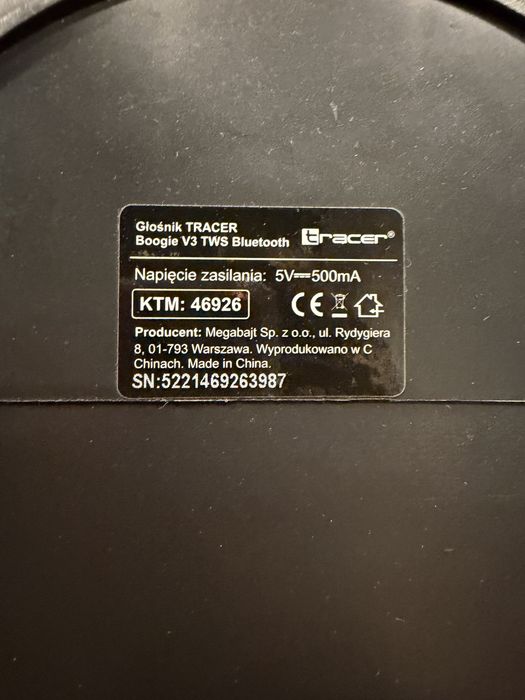 Głośnik TRACER Boogie V3 TWS blutooth