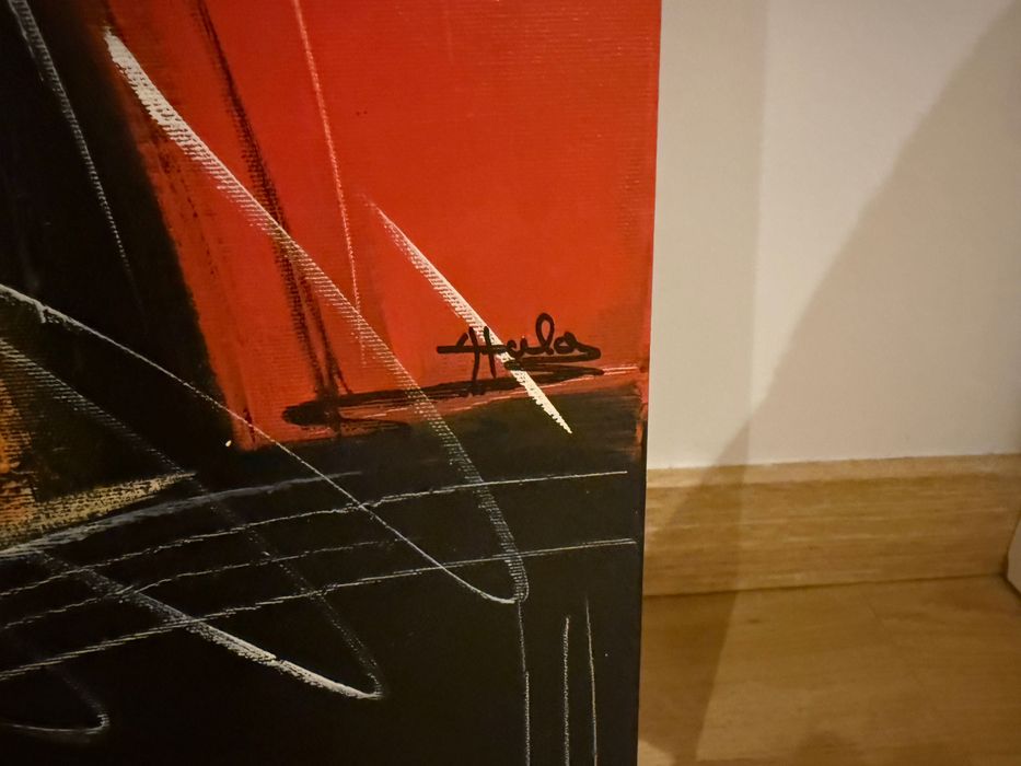 Quadro original (120x80 cm) – Arte abstrata a óleo