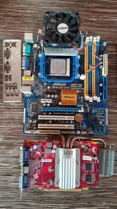 Комплекты + видеокарты + БП 400w