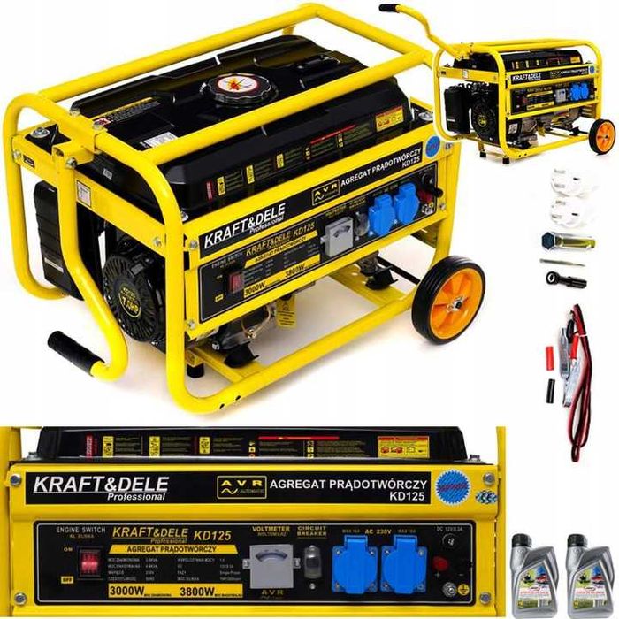 Agregat prądotwórczy generator prądu 3800W 12/230V KD125