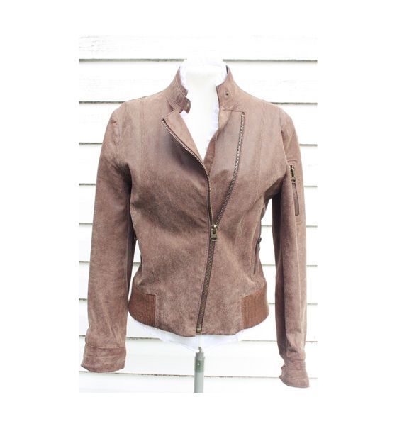 Kurtka Mango skora naturalna ocieplana