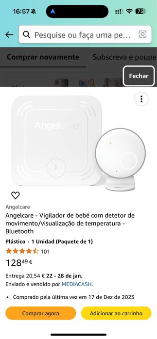 Angel Care - Detector de Respiração durante o sono