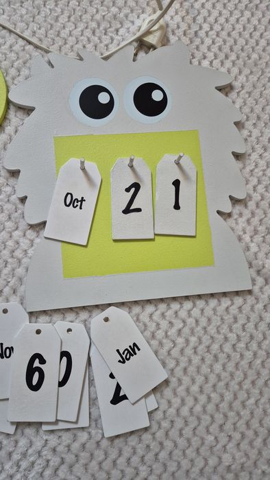 Zestaw do pokoju ozdoby zielone limonka lampka półka wieszak projektor