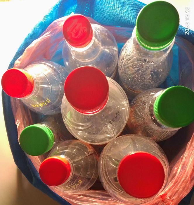 бутылка для воды пластик новая 0.5, 1, 1.5, 2 л, 15 шт