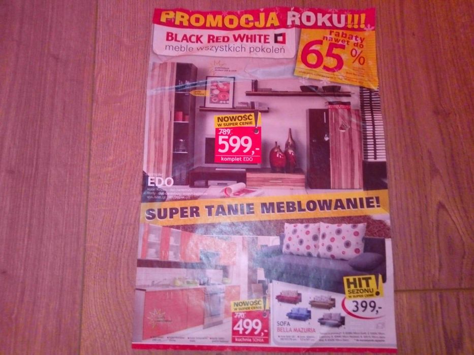 Gazetka Black Red White meble katalog 2010 czasopismo meblowe gazeta