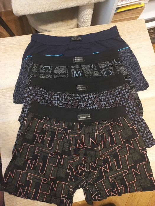 Bokserki Męskie Firmy Cotton World. Rozmiar L/XL. 4 pary