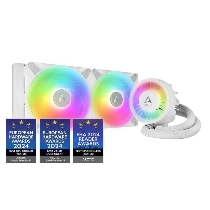 Chłodzenie wodne AiO Arctic Liquid Freezer III 280 ARGB White gwarancja 24 mc