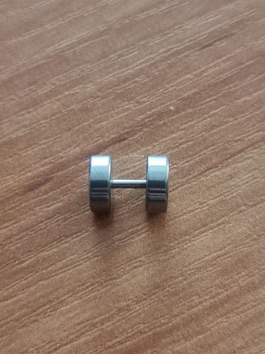 Сережки з сталі, тунель 9мм