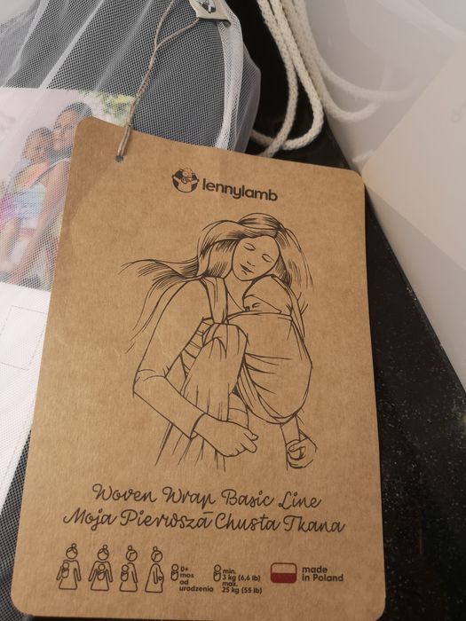 Lenny Lamb, Moja pierwsza chusta do noszenia dzieci - AZURYT, tkana sp