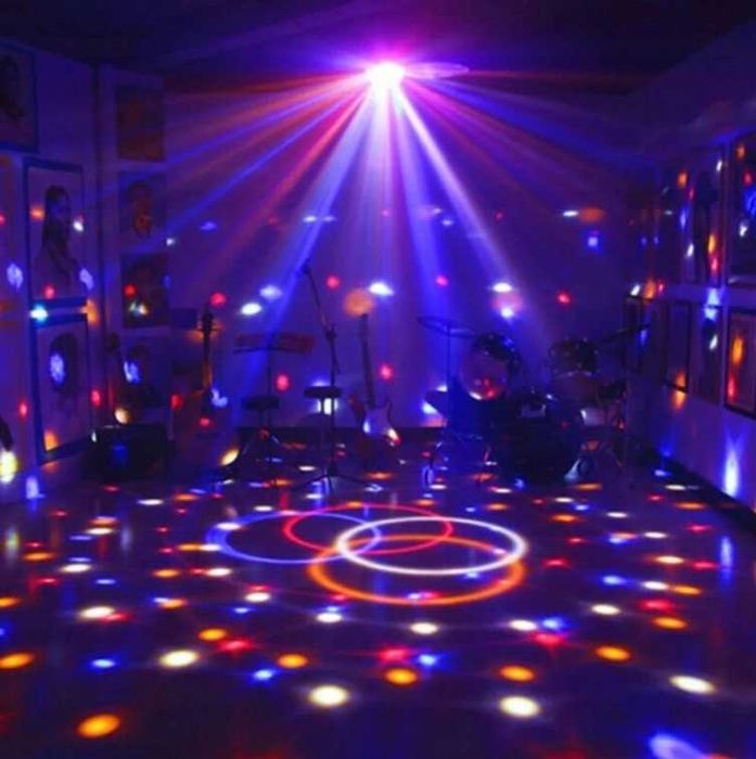 Kula Disco Reflektor Dyskotekowy Led Rgb Projektor Kolorofon + Pilot
