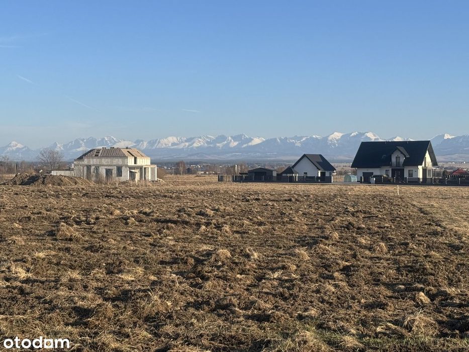 Piękna działka budowlana w widokiem na Tatry i Babią Górę !