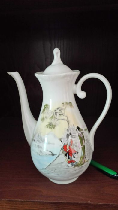 Serviço de chá de Porcelana Fina Portuguesa SPAL. Nunca usado. Anos 80