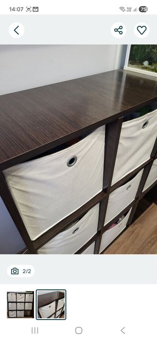 Półka ścienna Vida XL kwadrat biała 100x18x53