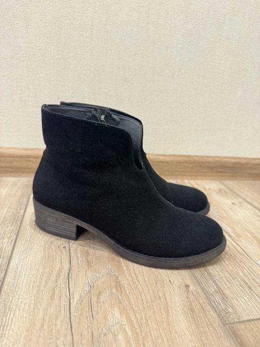 Жіночі замшеві ботильйони, натуральна замша, 36 розмір