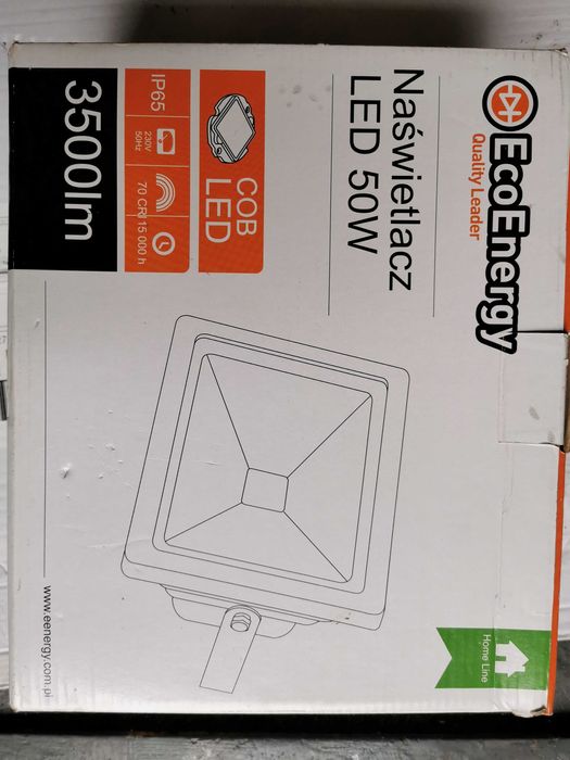 Naświetlacz halogen Led 50W + przewód 8m