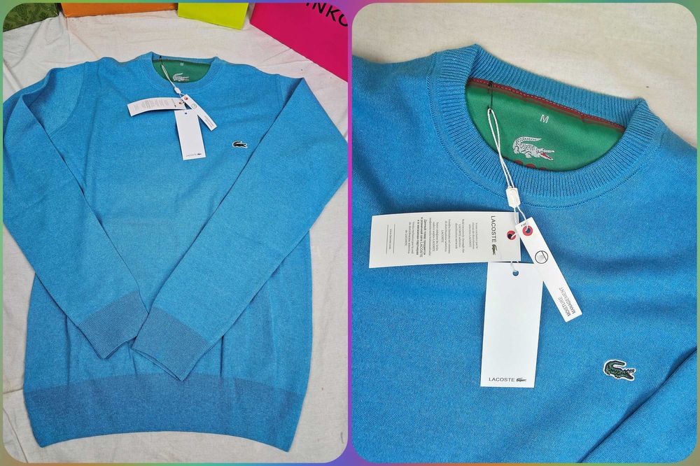 Sweterki męskie Lacoste Ralph Lauren nowość bawełna hit