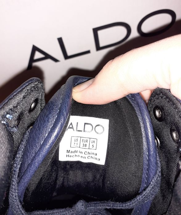 Sneakersy botki ALDO Kainer granatowe rozm.38 Stan idealny