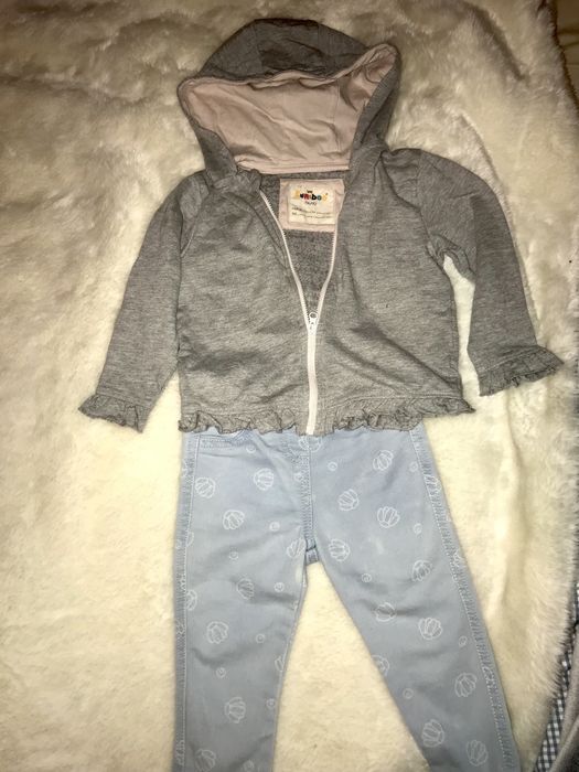 Paka zestaw dziewczynka 86-92 tanio kuniboo h&m spodenki sweterki