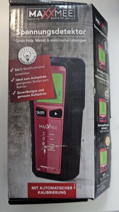 Detektor  wykrywacz Maxxmee kabli ,drewno ,elektryczność