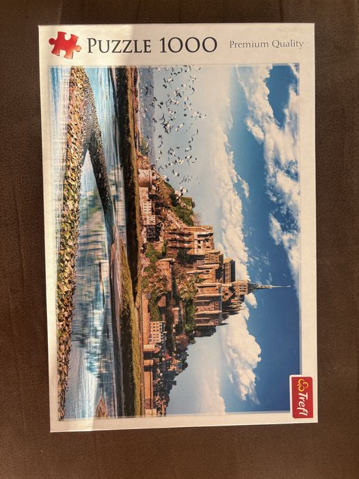 Puzzle 1000 jak nowe raz ułożone  Trefl