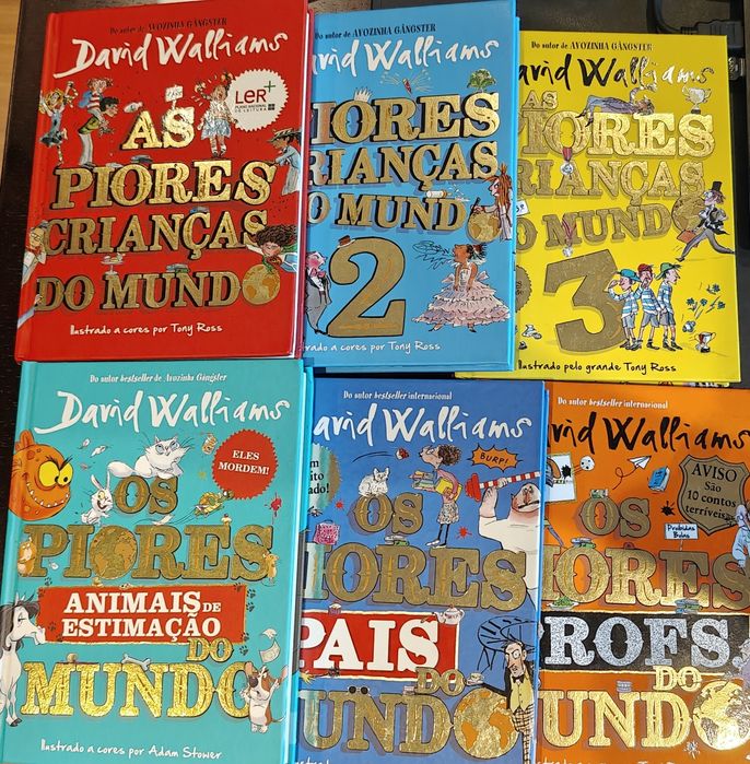 Livros David Walliams "Os/As piores..."