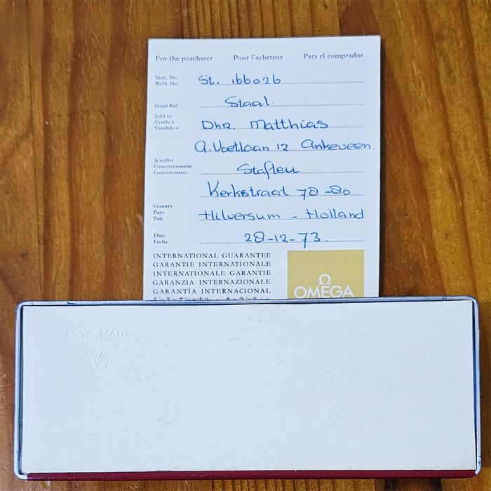 Omega Seamaster Cosmic Ref. 166.026 – TOOL 107 | Full Set | Cal. 565 | Garantia Original 1973