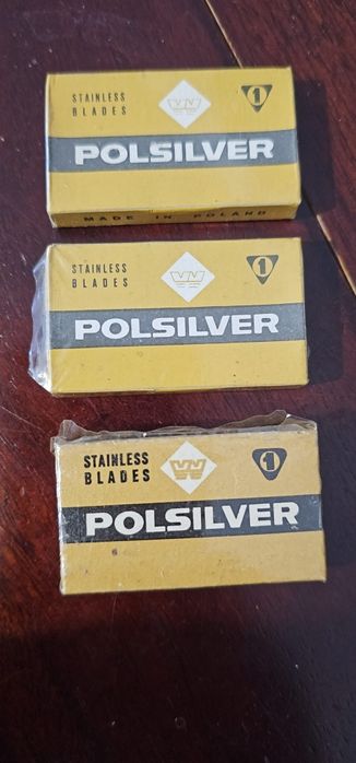 Żyletki Polsilver PRL nowe