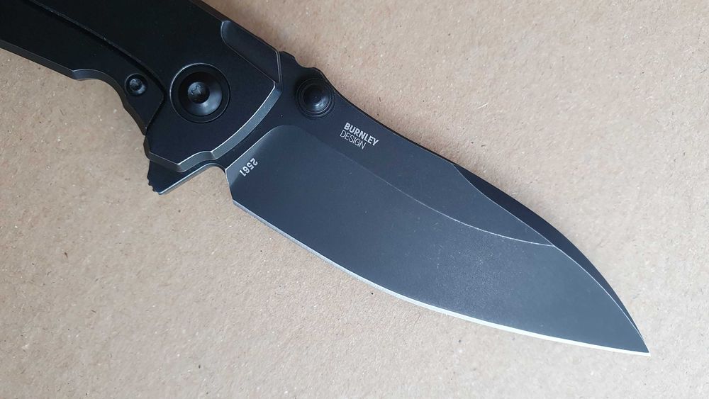 Nóż CRKT Ibis 2561 Black Stonewashed Titanium stal S35VN