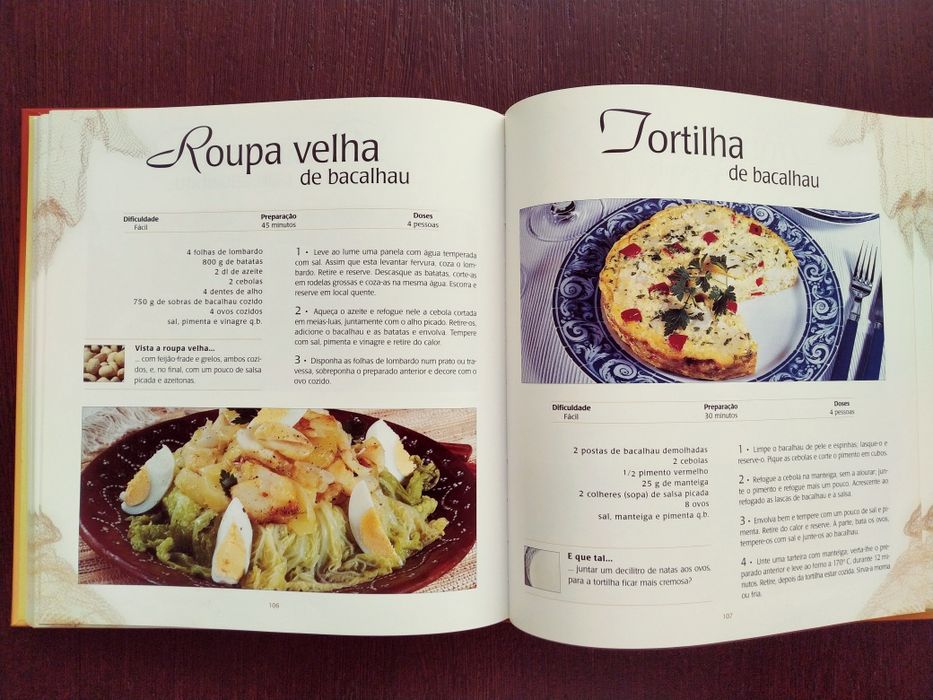 Grande livro das receitas de bacalhau, novo. Capa dura