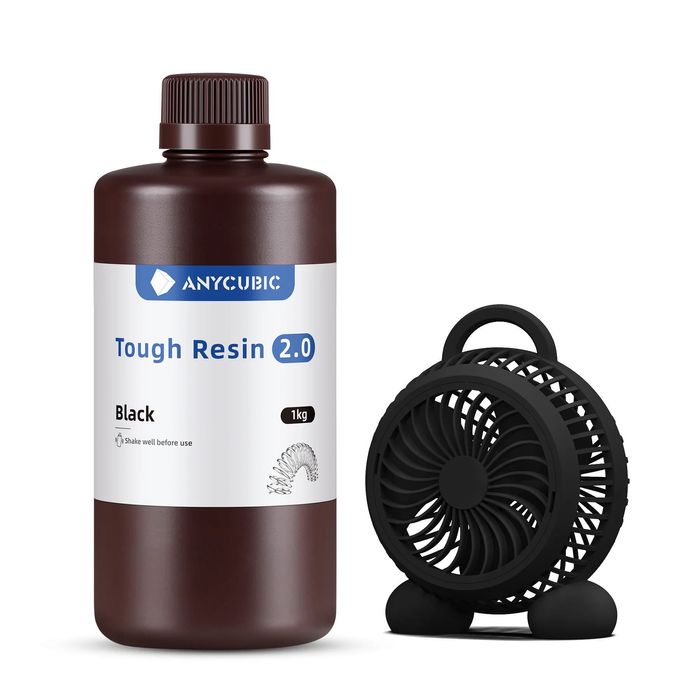 Гнучка  смола Anycubic Tough Resin 2.0 Black/Gray/White/Clear, гибкая
