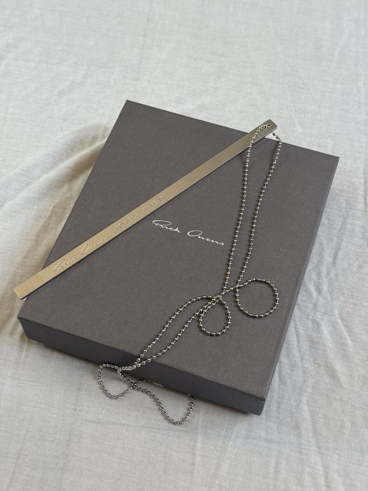 Rick Owens Tokyo Employee's Only Necklace in Silver
