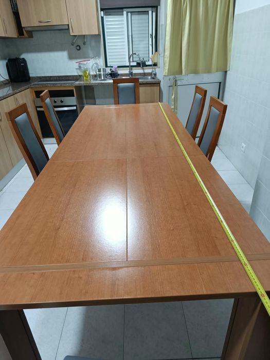Mesa sala jantar com 6 cadeiras