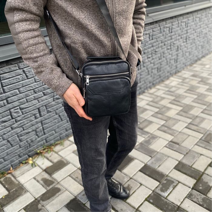 Сумки з натуральної шкіри чоловічі барсетки AXIOM