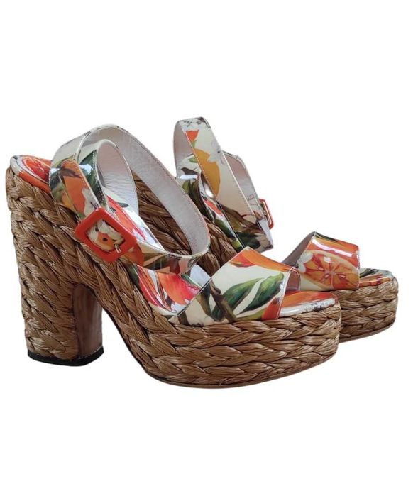 espadryle na koturnie Dolce & Gabbana