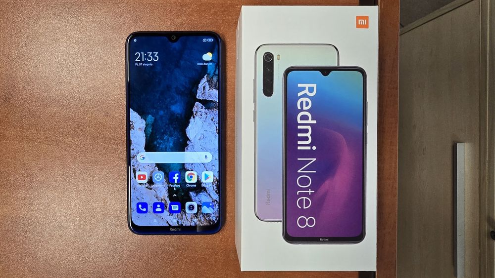 Xiaomi Redmi Note 8 Dual Sim 64GB/4GB RAM niebieski, stan bdb
