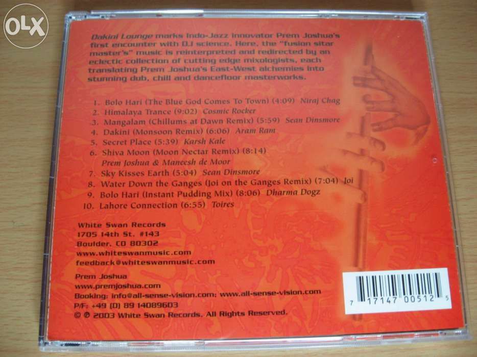 Cd musica world/eletrónica Prem Joshua