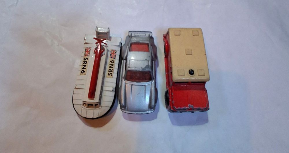 Lote de 3 miniaturas antigas Matchbox