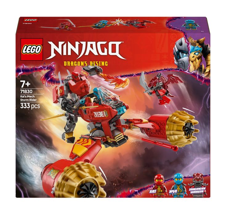 Nowe Klocki LEGO Ninjago 71830 Burzowy Jeździec-Mech Kaia - Sklep