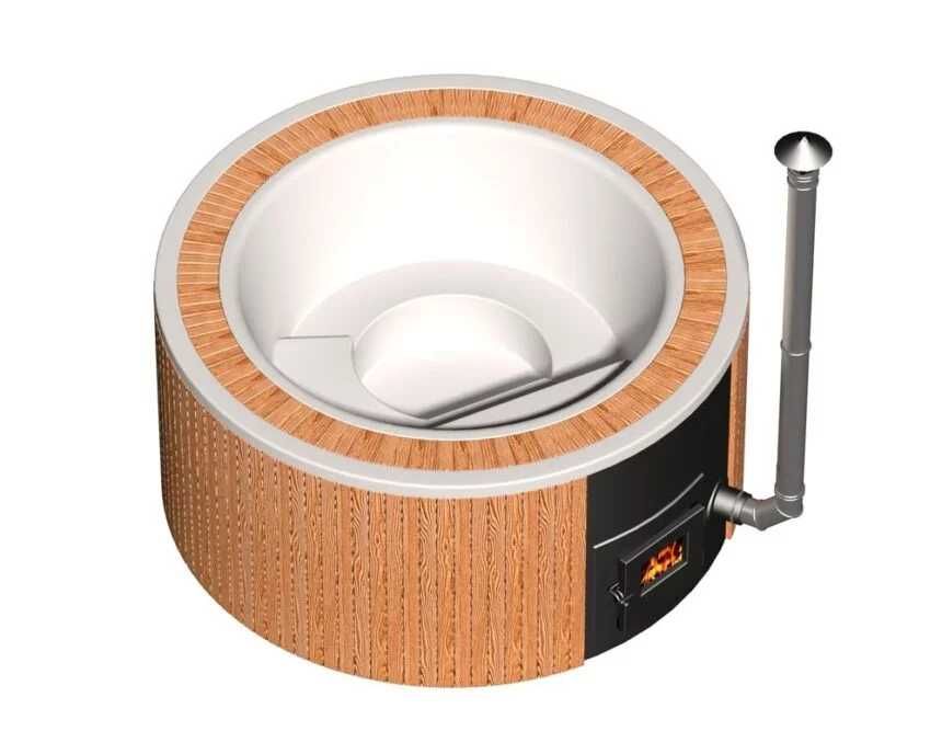 Купіль, чан на дровах Міраж з внутрішнім котлом