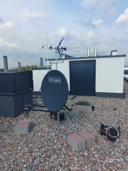 Montaż Anten SAT DVB-T2 LTE 5G Starlink Serwis Ustawianie