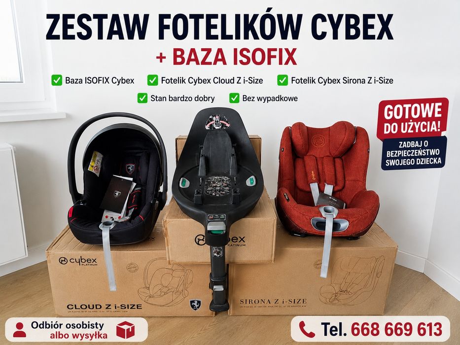 Zestaw fotelików plus baza CYBEX platinum