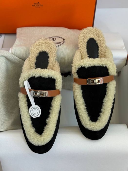 Сабо мюлі клоги ерме мюли бренд ермес шлепки балетки туфли