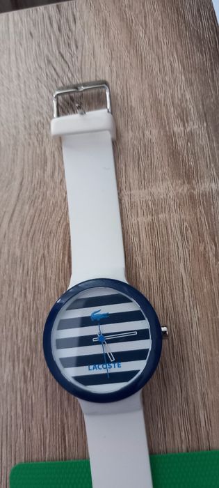 Relógio lacoste azul e branco