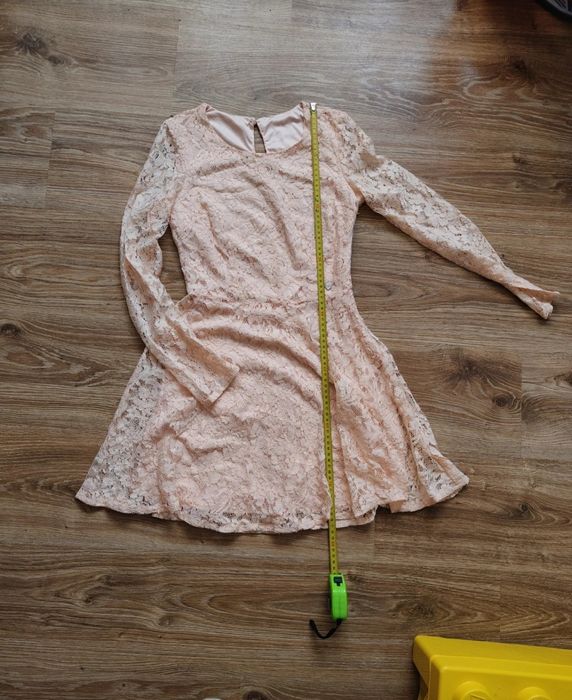 Sukienka różowa koronka XS/S