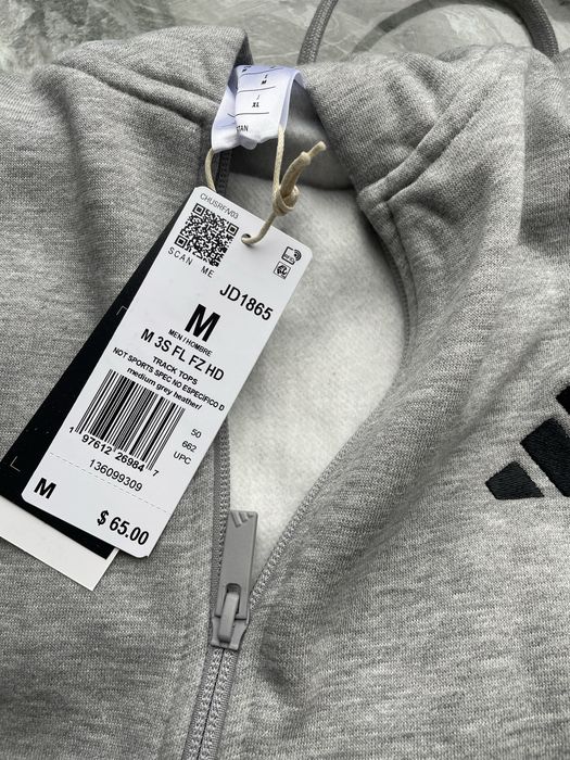 Тепла кофта Adidas на флісі