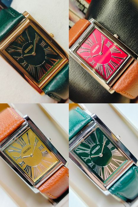 4 x zegarek Seiko Tank Quartz