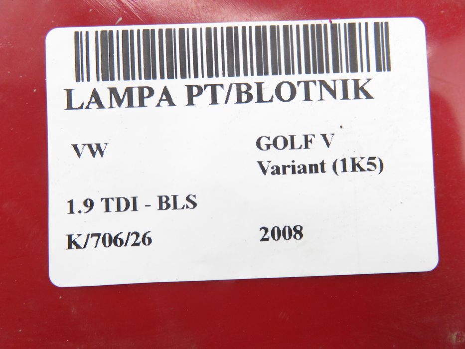 Lampa Prawa Tylna Vw Golf V Variant (1k5)