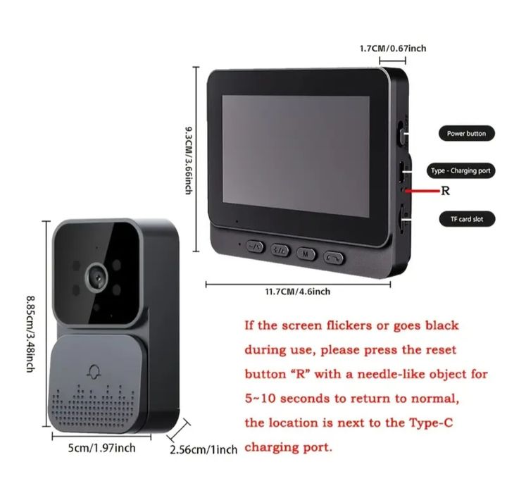 Відеодомофон бездротовий