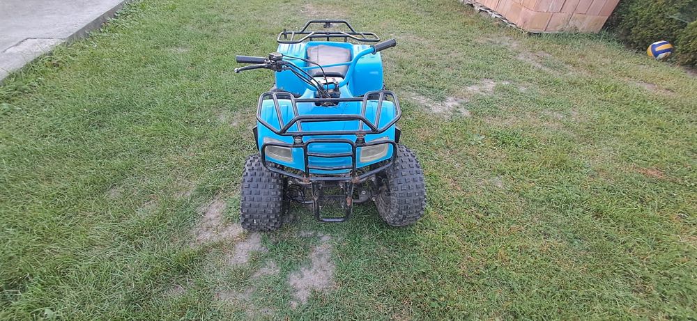 Quad 125 cm niebieski i złoty